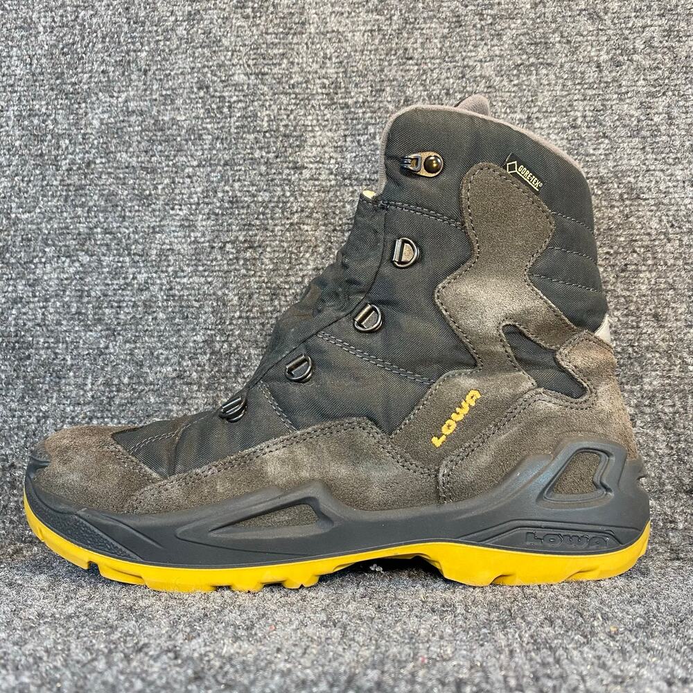Lowa RUFUS II GTX HI Hiking Boots Men 7.5 Gray Waterproof Shoes Vibram GoreTex
